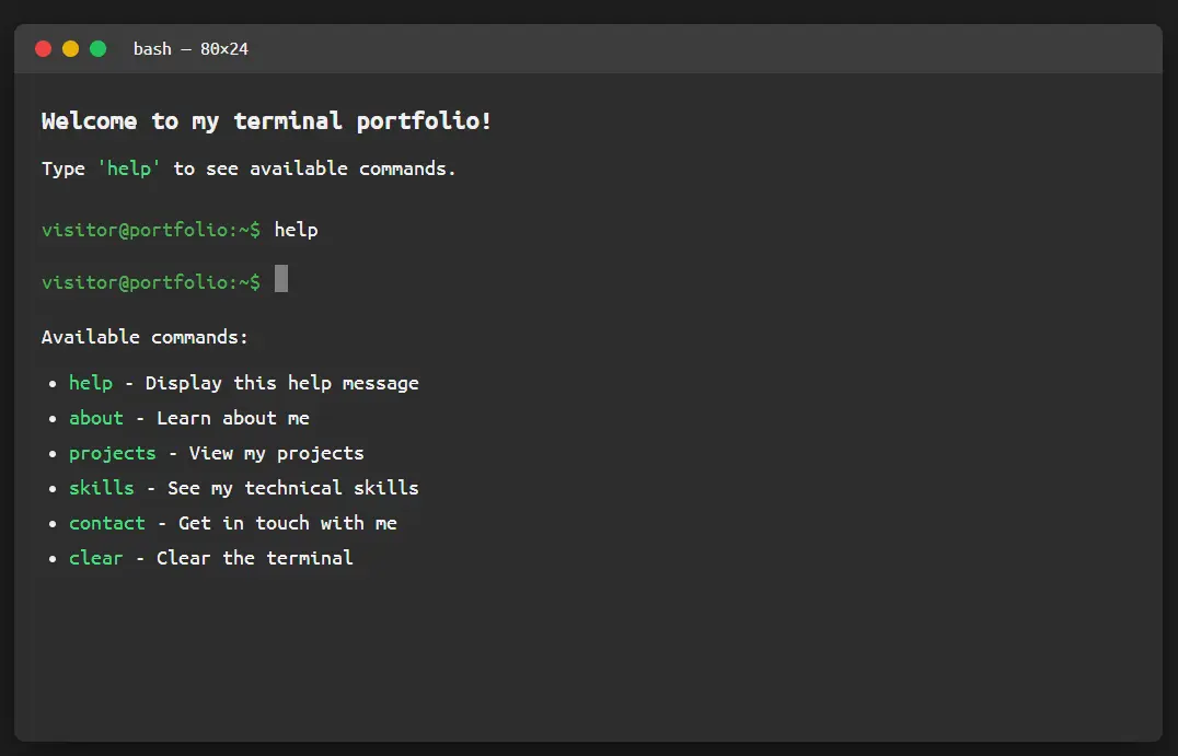 Terminal Style Preview
